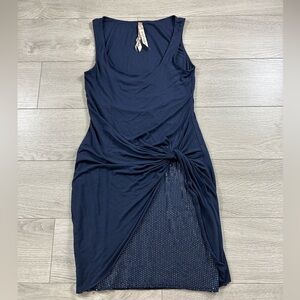 Bailey 44 Navy Cinched Sequin Detail Mini Dress